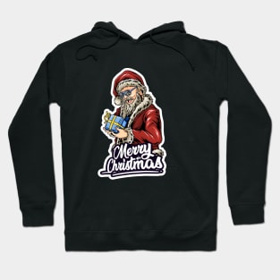 Vintage Santa Claus Retro Design Christmas Beer Funny Gift Idea Hoodie